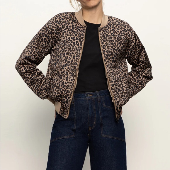 NWT Sanctuary Monroe Sateen Long Sleeve Bomber Jacket (size large) - Picture 2 of 11